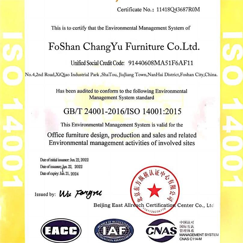 ChangYu ISO 14001