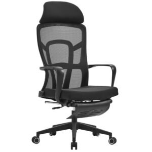 Reclining Office Chair with Footrest Gaming Desk Chair CY822AB