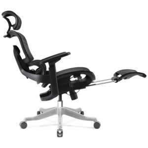 High Back Executive Ergonomic Chair Red with Footrest CY219AR+1