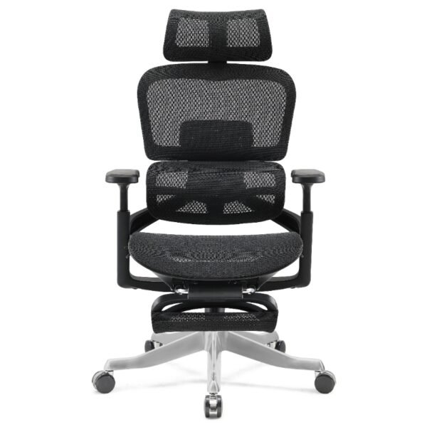 High Back Executive Ergonomic Chair Red with Footrest CY219AR+1 - Image 6