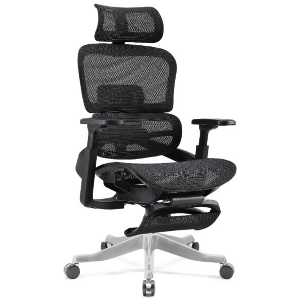 High Back Executive Ergonomic Chair Red with Footrest CY219AR+1 - Image 5