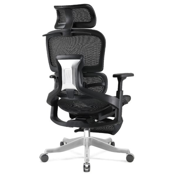 High Back Executive Ergonomic Chair Red with Footrest CY219AR+1 - Image 3