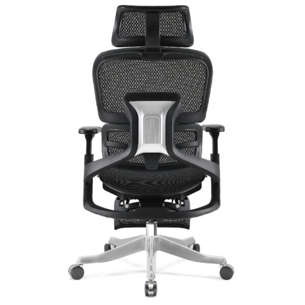 High Back Executive Ergonomic Chair Red with Footrest CY219AR+1 - Image 2